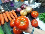 Look at the size of the tomato!